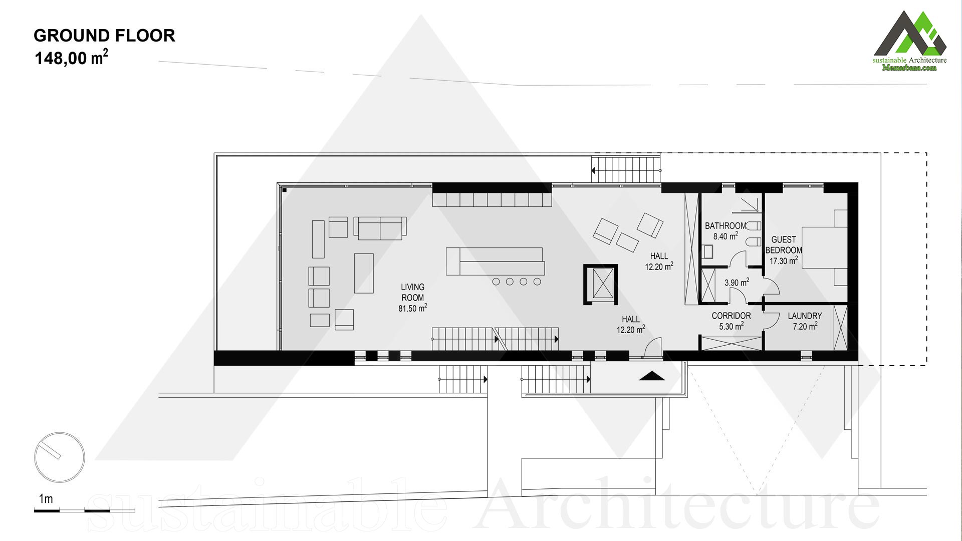 پلان خانه ویلایی اجرایی چهار طبقه