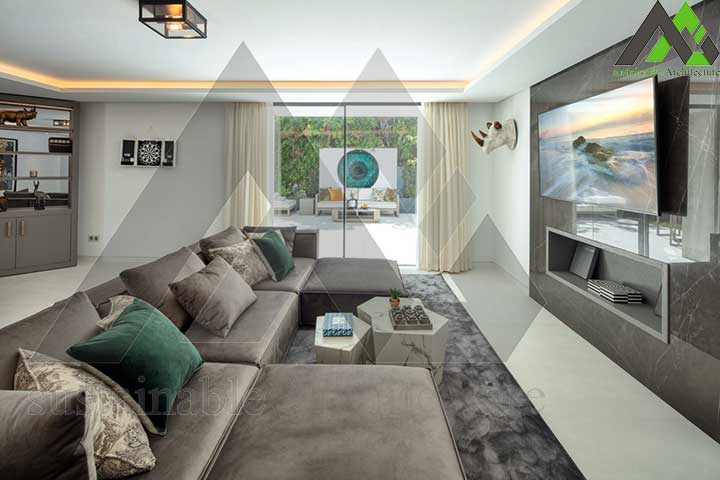 طراحی خانه ویلایی لاکچری 2 طبقه